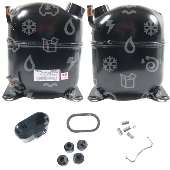 kompresor EMBRACO NJ9226GS, MBP - R404A, R507, 380 -420 V, 50 Hz